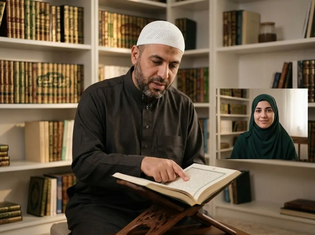 Experienced Arabic and Quran Instructor lecturing online
